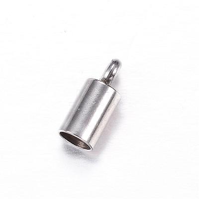 Tarnish Resistant 304 Stainless Steel Cord Ends STAS-P091-14-1