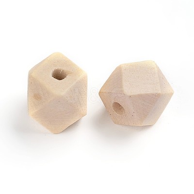 Unfinished Wood Beads WOOD-S650-82-16mm-LF-1