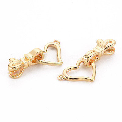 Brass Fold Over Clasps X-KK-S356-425-NF-1
