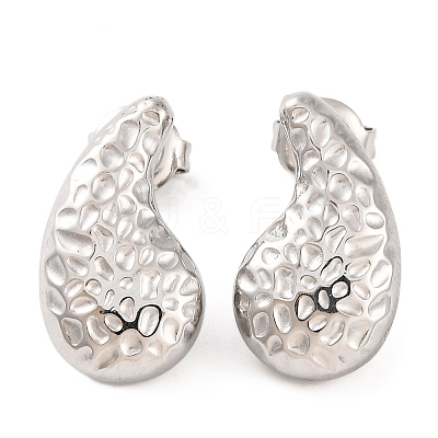 Non-Tarnish 304 Stainless Steel Stud Earrings EJEW-G395-19P-1