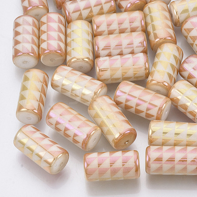 Electroplate Glass Beads EGLA-N003-05H-1