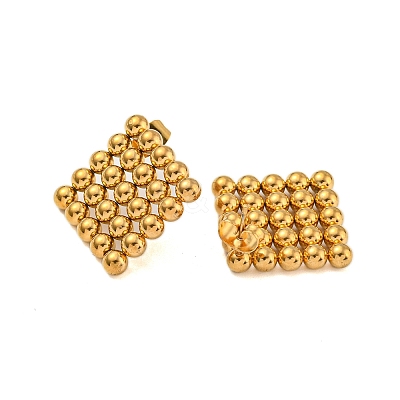 304 Stainless Steel Stud Earrings for Women LS-EJEW-Z058-01G-02-1