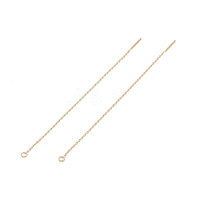 Ion Plating(IP) 304 Stainless Steel Stud Earring Finding X-STAS-E161-06G-1