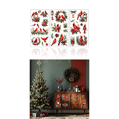 3 Sheets 3 Styles PVC Waterproof Decorative Stickers DIY-WH0404-216-1