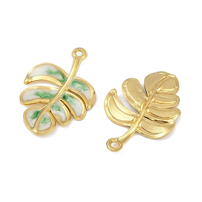 304 Stainless Steel Enamel Pendants STAS-L290-001A-G-1