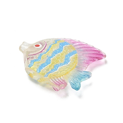 Transparent Resin Pendants RE-CBA098D-01A-1