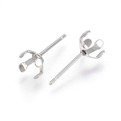 Tarnish Resistant 304 Stainless Steel Stud Earring Findings STAS-L219-03B-P-1