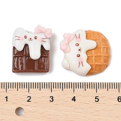 Opaque Cartoon Resin Cabochons CRES-R456-12A-1