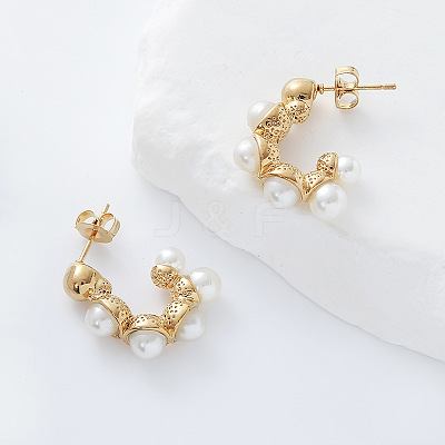 304 Stainless Steel Stud Earrings VW5158-1