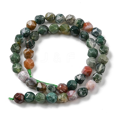 Natural Indian Agate Beads Strands G-C039-E01-1