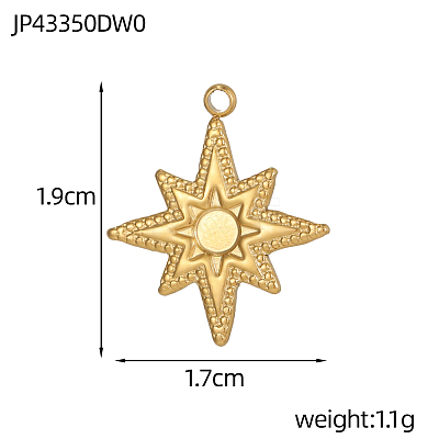 304 Stainless Steel Pendants X-STAS-OY008-30G-1