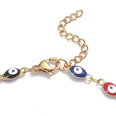 304 Stainless Steel Anklets AJEW-G024-02G-1