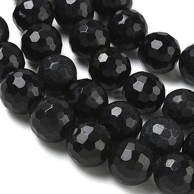 Natural Obsidian Beads Strands GG-CBA12F1-A01-10MM-1