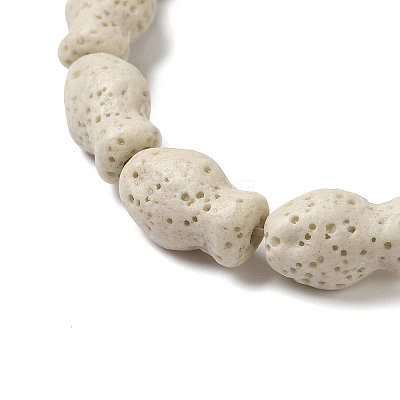 Natural Lava Rock Beads Strands G-U007-01F-1