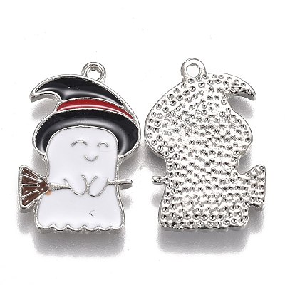 Halloween Theme Alloy Enamel Pendants ENAM-J649-03P-1
