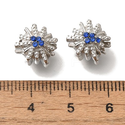 Rack Plating Alloy European Beads FIND-H005-06P-1