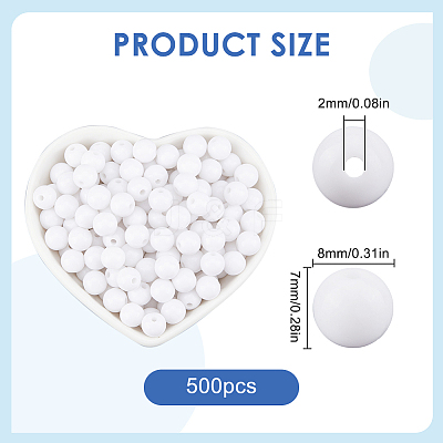 Opaque Acrylic Beads MACR-SP0001-27B-05-1