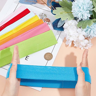 13pcs 13 colors Solid Color Fitness Yoga Running Elastic Cloth HeadBand MRMJ-GF0001-32-1