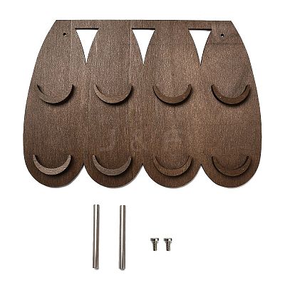 2-Tier 8-Slot Wood Jewelry Display Stands ODIS-A014-01B-1