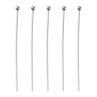 Tarnish Resistant 304 Stainless Steel Ball Head Pins STAS-K146-045-40x0.7mm-1