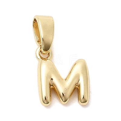 Brass Letter Charms KK-G554-22G-M-1