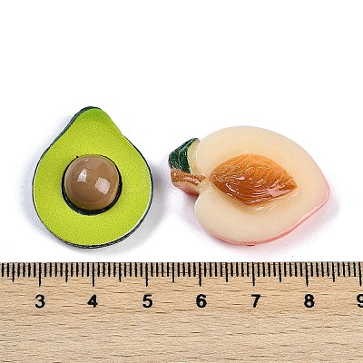 Opaque Resin Decoden Cabochons RESI-M050-03-1