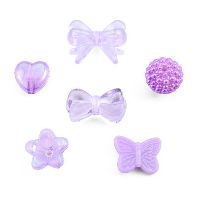 Opaque & Transparent Acrylic Beads MACR-T045-01A-1