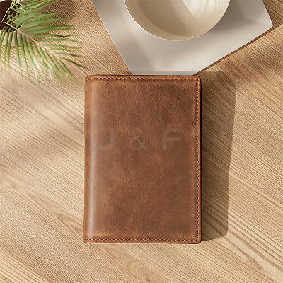 Rectangle Leather Travel Passport Wallet Cover AJEW-WH20096-54C-1