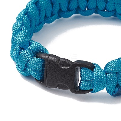 7 Inner Cores Polyester & Spandex Cord Braided Bracelets for Men Women BJEW-JB12509-02-1