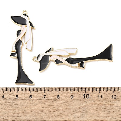 Alloy Enamel Big Pendants ENAM-K076-20B-03-1