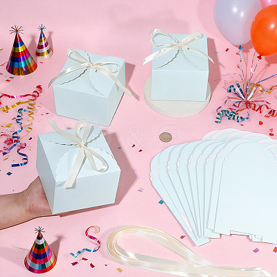 20Pcs Square Folding Paper Gift Boxes CON-PH0003-52A-1