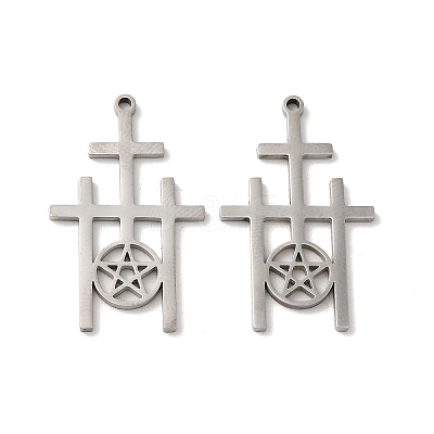 Non-Tarnish 304 Stainless Steel Pendant STAS-H212-15P-1