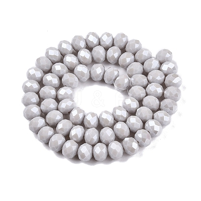 Electroplate Glass Beads Strands LS-EGLA-A044-P8mm-A19-1