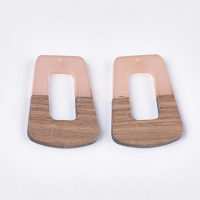 Resin & Walnut Wood Pendants RESI-S358-84F-1