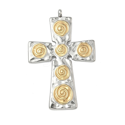 304 Stainless Steel Pendants STAS-R164-02GP-1