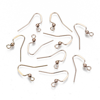 304 Stainless Steel Earring Hooks STAS-N092-104RG-NR-1