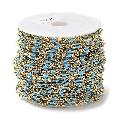 Enamel Oval Link Chains CHC-K014-10G-03-1
