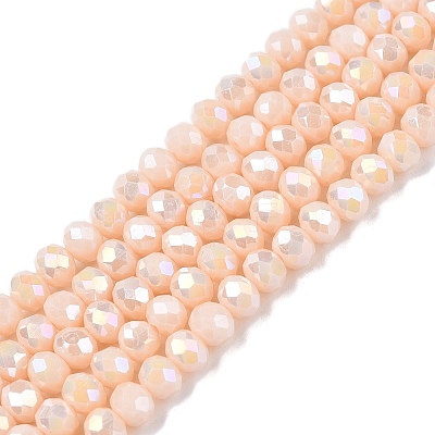 Electroplate Glass Beads Strands LS-EGLA-A044-P4mm-B05-1