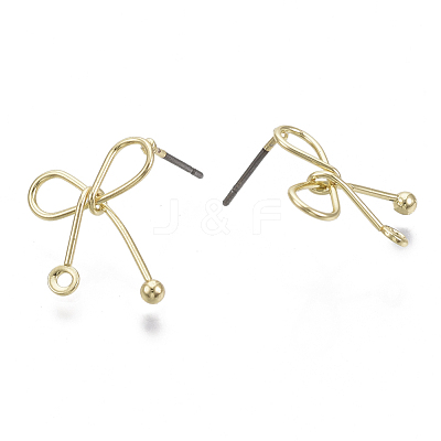 Iron Stud Earring Findings IFIN-N005-24-1