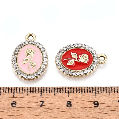 Alloy Enamel Pendants ENAM-T020-112KCG-1