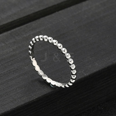 925 Streling Silver Plain Band Rings RJEW-P164-01B-P-1