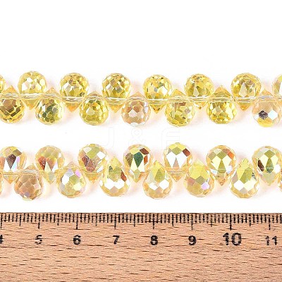 Transparent Glass Beads Strands GLAA-T006-14D-1