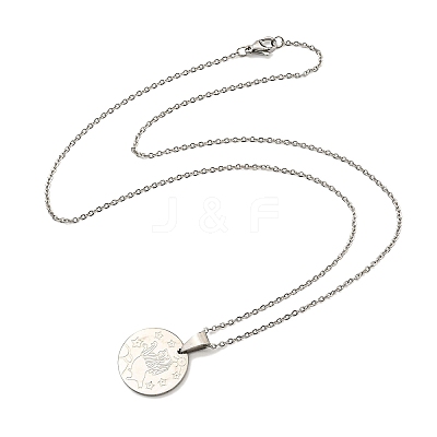 Non-Tarnish Constellation Pendant Necklaces LS-NJEW-S422-04P-05-1