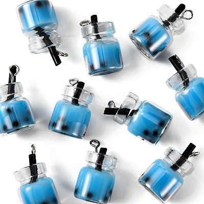 Glass Bottle Pendants CRES-S359-01C-1
