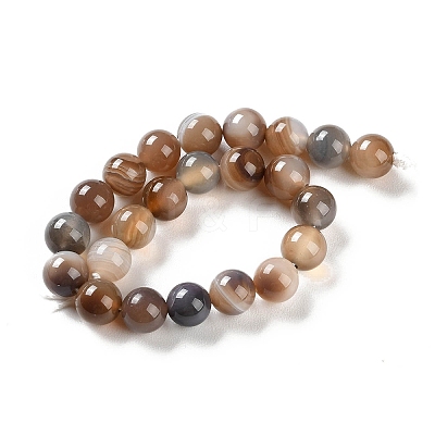 Natural Striped Agate/Banded Agate Beads Strands G-Z060-A01-B14-1