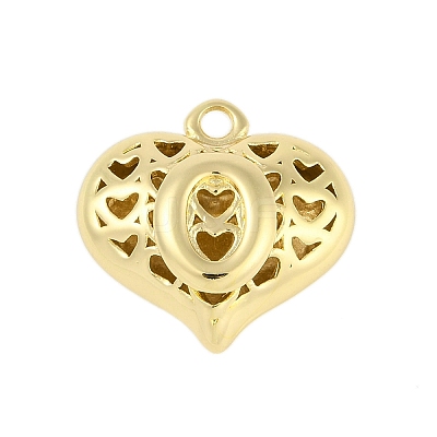 Hollow Brass Pendants for Valentine's Day KK-M289-03O-G-1