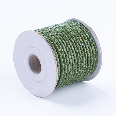 Round Braided Cowhide Cords WL-L009-01O-1