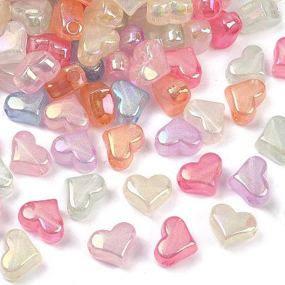Transparent Acrylic European Beads X-MACR-L007-15-1
