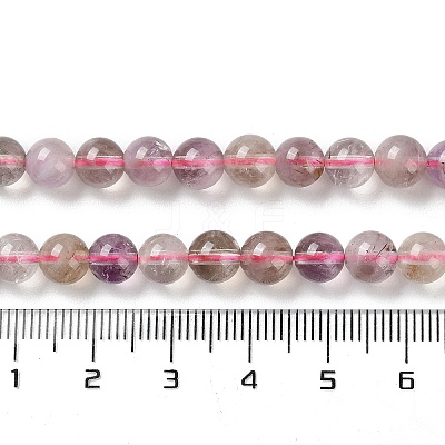 Natural Purple Rutilated Quartz Beads Strands G-M427-A01-01-1