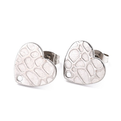 Non-Tarnish 304 Stainless Steel Stud Earring Findings STAS-I183-06B-P-1
